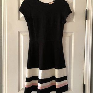 Love...Ady Dress Black Pink White Strip